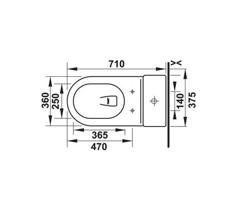 Bồn cầu một khối Starck 2 588.46.401